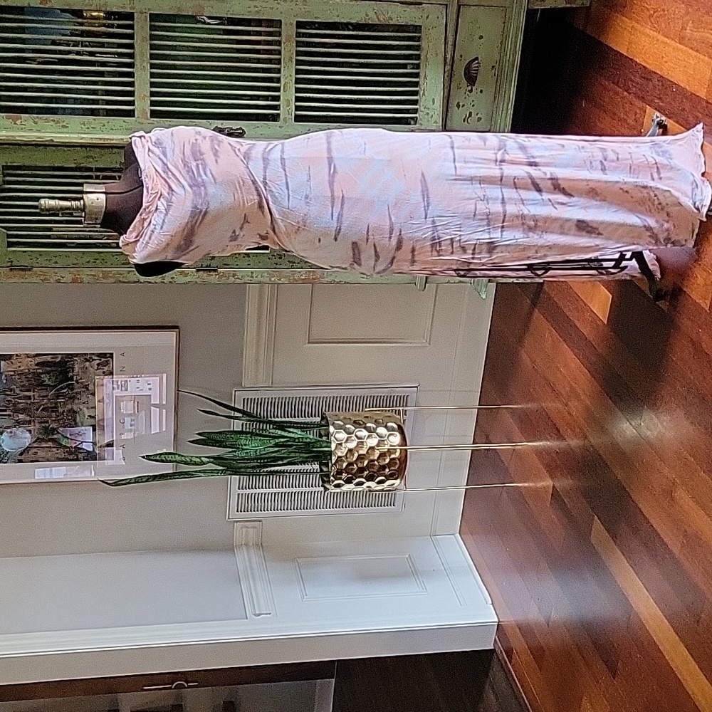 Elegant Tie-Dye Maxi Dress S/M